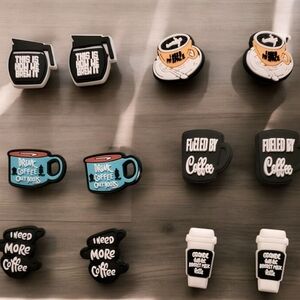 Coffee Croc Charms